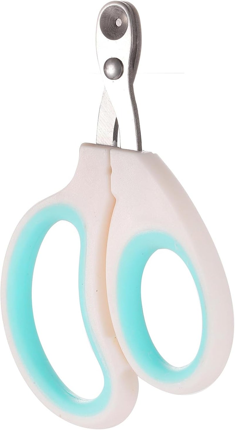 Vesslam Cat Nail Clippers with Circular Cut Hole -Avoid Over Cutting Pet Nail Clippers -Sharp Angled Blade Professional Paw Trimmer Set for Novice Pet Families (Green) - Image 1